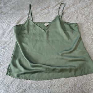 Sleek Sage V-Neck Camisole